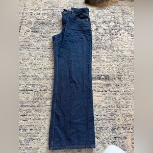 H&M dark wash high rise jean
